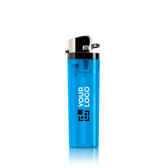 Briquet jetable à pierre classique avec assortiment de couleurs avec zone d'impression