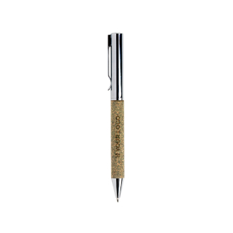Stylo en acier inoxydable avec résidus de thé rotatif encre noire