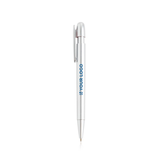 Stylo en plastique recyclé avec clip large et encre bleue