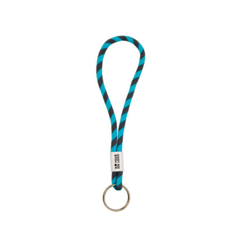 Porte-clés de type lanyard en terlenka ajustable avec anneau en métal avec zone d'impression