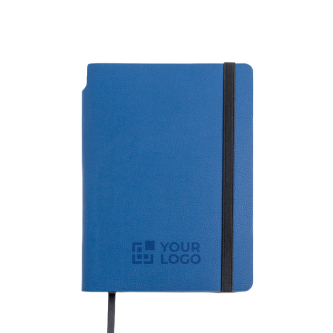 Carnet A5 en similicuir recyclé à couverture souple, pages blanches