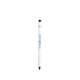 Crayon infini avec pointe en carbone et stylet tactile avec gomme avec zone d'impression