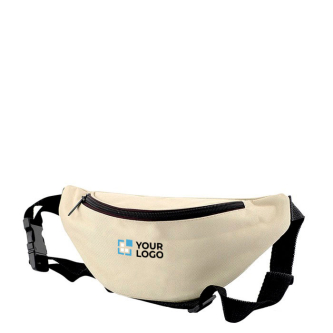 Banane en polyester 600D idéale pour la marche avec sangle ajustable avec zone d'impression