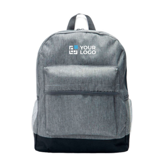 Sac à dos en polyester avec base colorée pour ordinateur 13" avec zone d'impression
