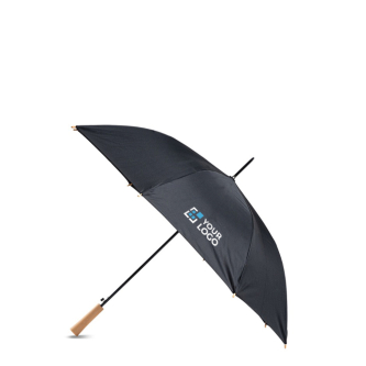 Parapluie automatique à 8 panneaux avec poignée en bois, Ø106 cm