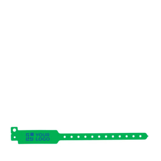 Bracelet en vinyle fluorescent pour festivals et fêtes avec zone d'impression