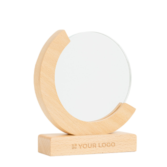 Trophée en bois et verre au design globe avec boîte cadeau