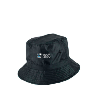 Chapeau bob en nylon pour toutes occasions, résistant à l'eau avec zone d'impression