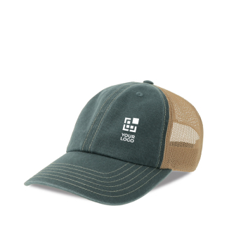 Casquette trucker 6 panneaux avec mesh et fermeture velcro