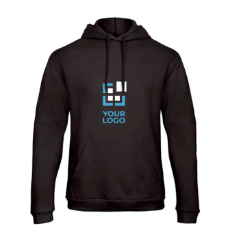 Sweat-shirt pour homme avec poche kangourou et capuche 270 g/m² B&C avec zone d'impression