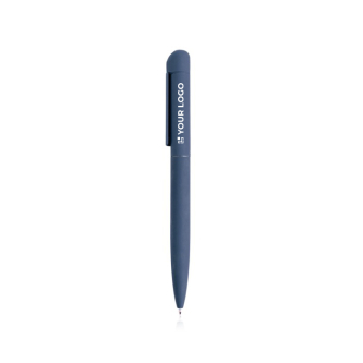 Stylo élégant en acier inoxydable recyclé à encre bleue