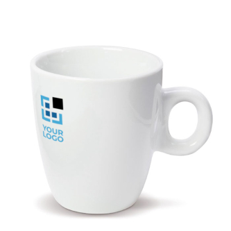 Tasse en céramique blanche compatible avec les machines à café 200ml avec zone d'impression