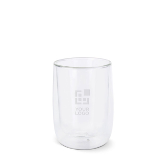Verre à café à double paroi avec capacité de 320ml avec zone d'impression
