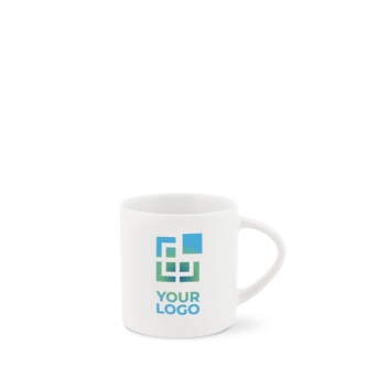 Petite tasse avec poignée triangulaire spéciale pour sublimation 180ml avec zone d'impression