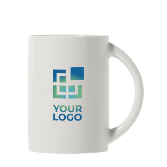 Tasse en céramique pour sublimation avec poignée en demi-cercle 300ml avec zone d'impression