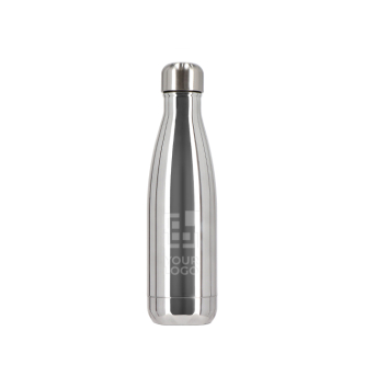 Gourde isotherme en acier recyclé à finition brillante 500 ml