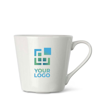 Tasse en variété de couleurs avec drains pour lave-vaisselle 200ml avec zone d'impression