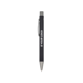 Stylo en aluminium recyclé à toucher doux et encre bleue