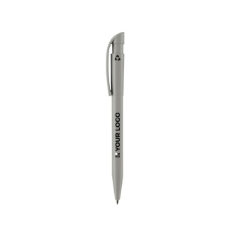 Stylo Stilolinea en plastique 100% recyclé à encre bleue avec zone d'impression