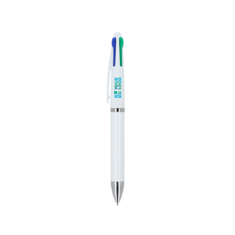 Stylo à bille 4 couleurs avec encre noire, bleue, rouge et verte