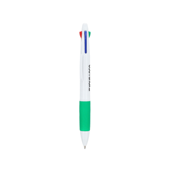 Stylo-bille classique à 4 couleurs d’encre avec prise antidérapante