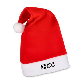 Bonnet de Père Noël personnalisable en flanelle au toucher doux