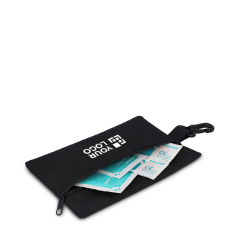 Trousse de premiers secours compacte avec mousqueton en polyester