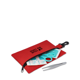 Trousse de premiers secours 14 pièces en sac polyester