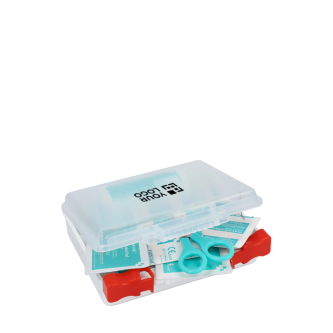Trousse de premiers secours en plastique conforme aux normes UE