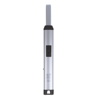 Briquet électronique rechargeable à l'épreuve du vent et sans flamme avec zone d'impression