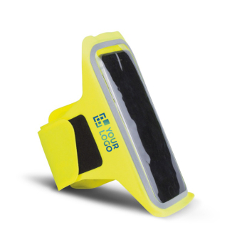 Brassard sportif en néoprène pour la plupart des smartphones avec zone d'impression