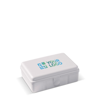 Boîte à lunch rectangulaire avec fermeture clip fabrication UE 950 ml avec zone d'impression