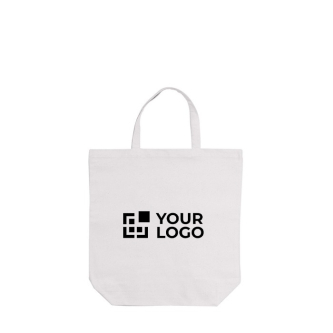 Sac en coton canvas avec poignées courtes assorties 250 g/m² avec zone d'impression