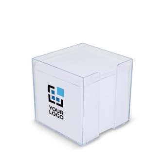 Bloc de notes 800 feuilles lisses FSC dans une boîte cube 10x10x10cm