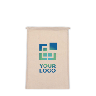 Sac cadeau en coton avec certification OEKO-TEX 30x45 cm avec zone d'impression