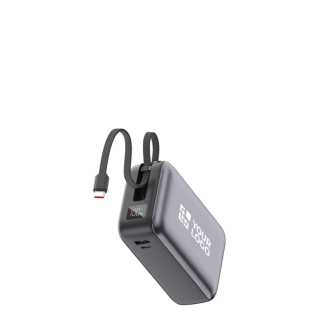 Batterie externe compacte avec charge rapide et écran LED 30 000 mAh