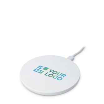 Chargeur blanc circulaire avec indicateur LED à la base 15 W