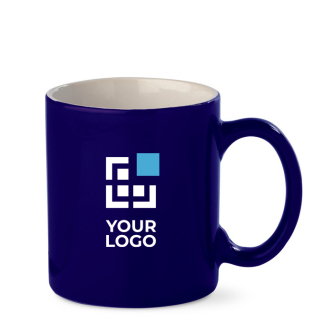 Tasse en céramique de plusieurs couleurs avec capacité de 300ml avec zone d'impression