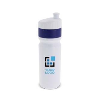Gourde de sport sans BPA avec bord coloré fabriqué en UE 750ml avec zone d'impression