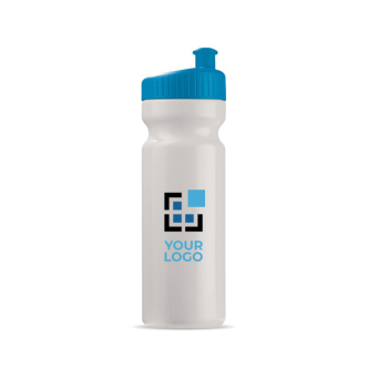 Gourde en plastique sans BPA et 100% anti-fuite 750ml avec zone d'impression