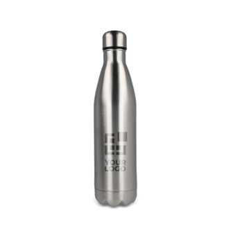 Gourde en acier inoxydable recyclé avec bouchon argenté 750ml