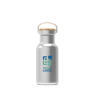 Gourde thermique avec revêtement et anse de transport 350ml avec zone d'impression