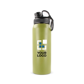 Gourde en acier inoxydable avec poignée ergonomique 800ml avec zone d'impression