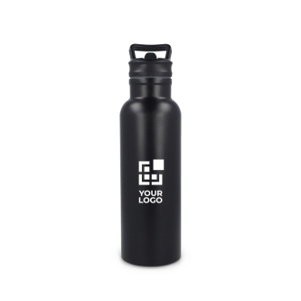 Bouteille isotherme en inox avec embout et anse assortie 500 ml