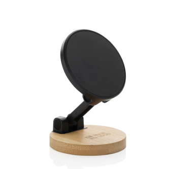 Support magnétique pour téléphone en plastique recyclé et bambou