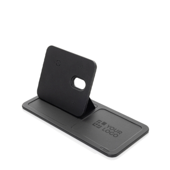 Plateau en polyester recyclé avec chargeur sans fil 3 en 1