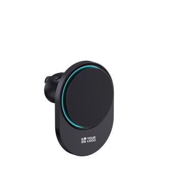 Support magnétique de voiture pour téléphone avec charge sans fil 15W