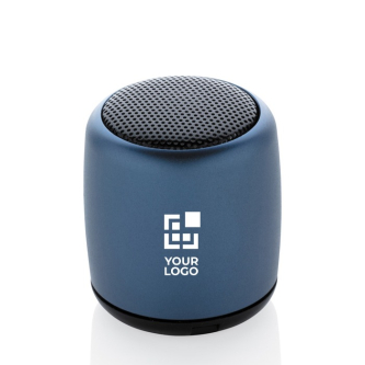 Mini enceinte sans fil en aluminium couleur bleu marine