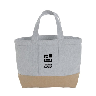 Petit sac isotherme en toile en deux couleurs