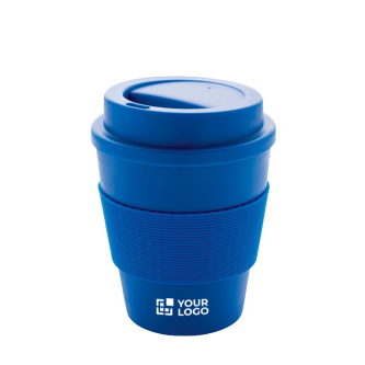 Mug à emporter avec couvercle vissé avec zone d'impression